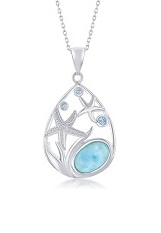 charming starfish design silver baby necklace